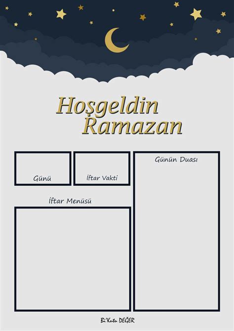 Ramazan Ayı Planlayıcı Ramazan Eğitim Öğretim