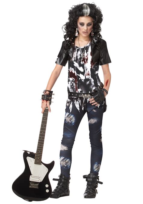 tween rocked out zombie costume
