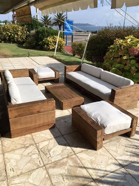 juego exterior sillones rústicos madera maciza 48 000 00 en mercado libre