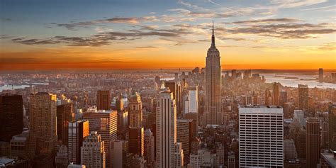New York City Empire State Sunrise Wallpapers Hd Desktop And Mobile