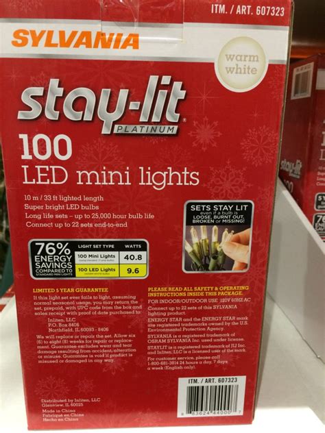 Sylvania Stay Lit Led Mini White Lights Costcochaser