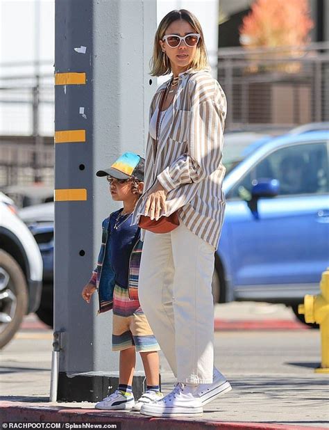 Jessica Alba Enjoys A Lunch Date With Her Son Hayes Four In La