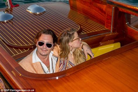 Johnny Depp Enjoys Romantic Boat Ride With Wife Amber Heard In Venice