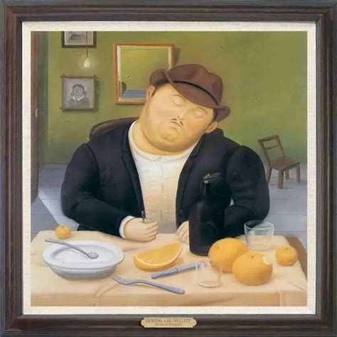 Art Oil Painting Repro Of Fernando Botero Fat Man On Canvas X Picclick