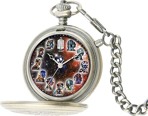 doctor who the master s fob watch 50th anniversary silver pocket timepiece