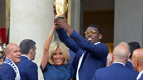 Allez Les Bleus Brigitte Macron Twins With The Winning World Cup