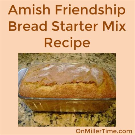 Amish Friendship Bread Starter Mix Recipe Onmillertime