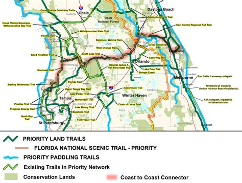 Central Florida Bike Trails Map Printable Maps