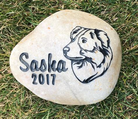 Personalized Pet Memorial Stone 7 8 Any Breed Dog Grave Marker