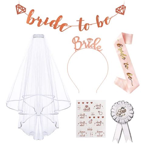 Buy Bride To Be Sash And Veilaivatoba Hen Party Accessary With Bride