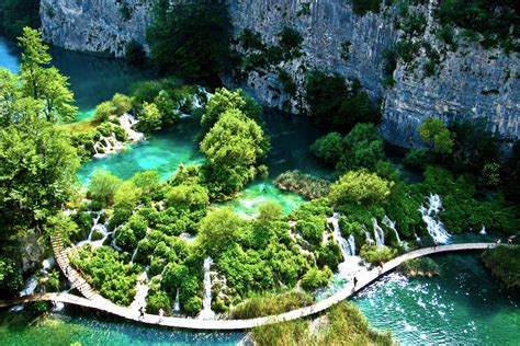 Plitvice Lakes National Park Croatia Hd Desktop Wallpaper 27355 Baltana