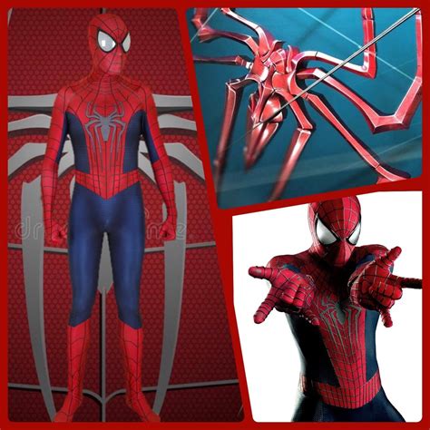 Tasm 2 The Amazing Spider Man 2 Suit Cosplay Costume Detached Etsy