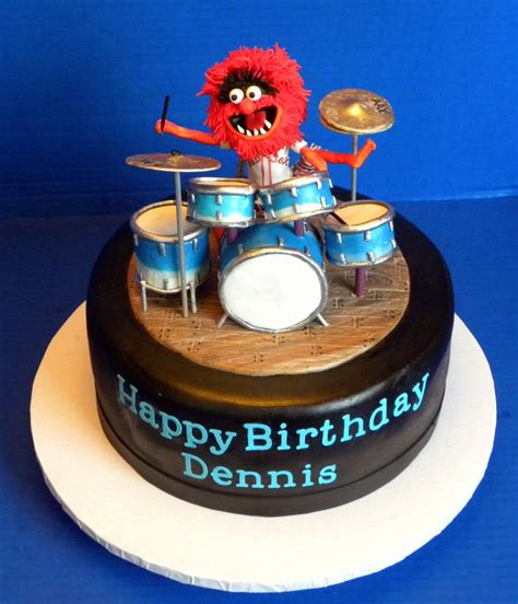 Animal Drum Cake 1 Drum Cake Music Cakes Cake