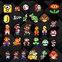 10 Pixel Classic Super Mario HD PNG Clipart - Etsy
