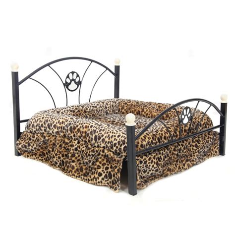 Domestic Delivery Metal Frame Bed For Dogs Pets Puppy Luxury Bed Zebra