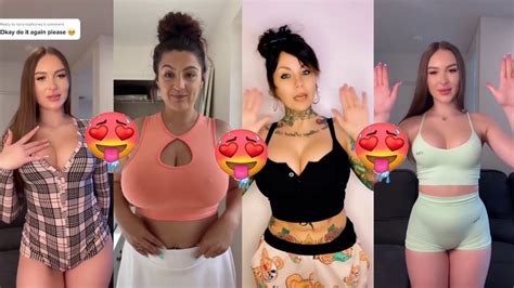 Nobra Hands Up And Bounce For 800k Likes Tiktok Challenge Braless