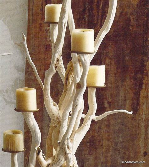 Roost Driftwood Candelabra Standing Select Pieces Of Driftwood Are