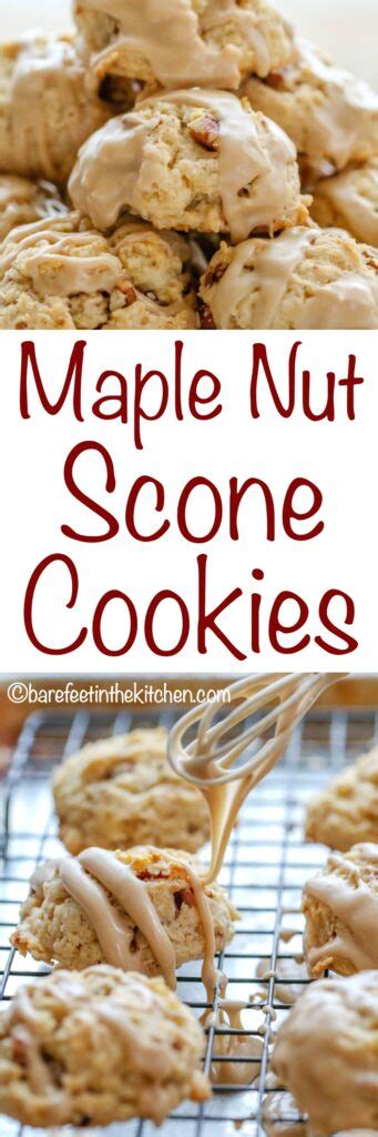 Maple Nut Scone Cookies Barefeet In The Kitchen Maple Recipes Fun