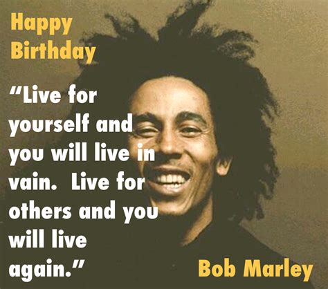 Bob Marley Happy Birthday Quotes Shortquotescc