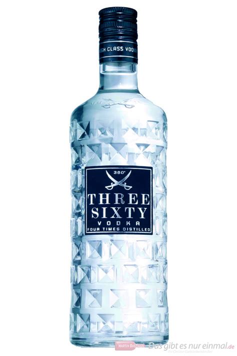 Three Sixty Vodka 375 07 L Flasche