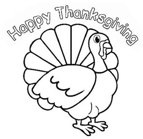 Happy Thanksgiving Turkey Coloring Page And Coloring Book