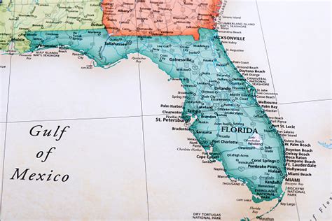 Mapa Del Estado De Florida En Ee Uu Foto De Stock Y Más Banco De Imágenes De Capitolio Estatal