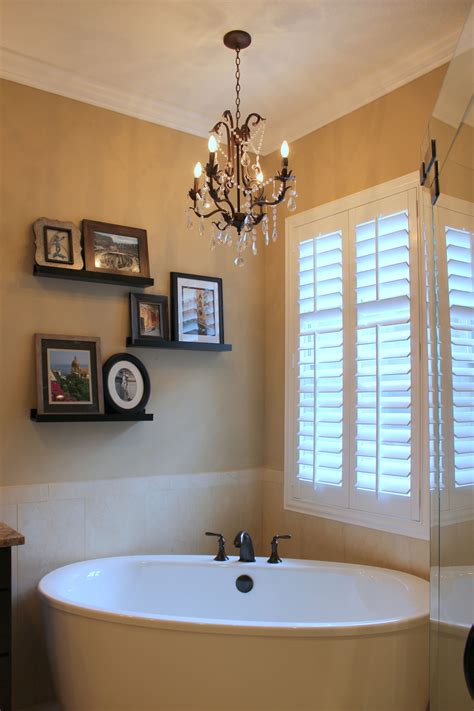 Enjoy free shipping on most stuff, even big stuff. This beautiful master bathroom features a free-standing ...