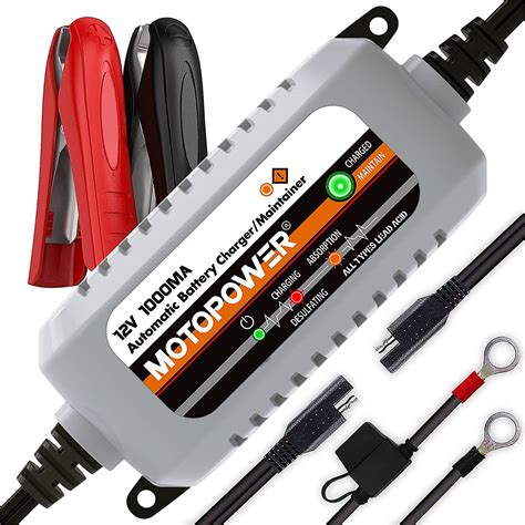 Amazon Com MOTOPOWER MP B V MA Automatic Battery Charger Battery Maintainer Trickle