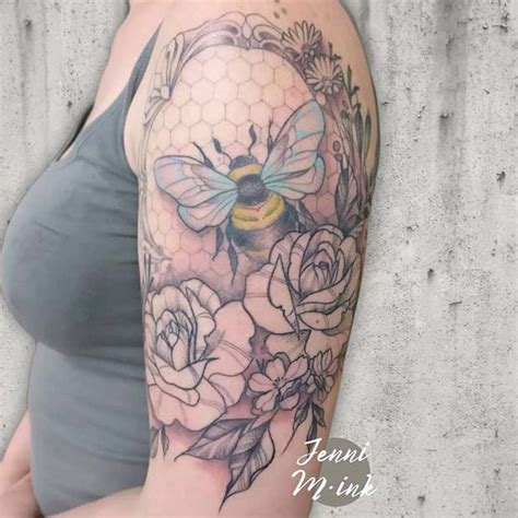 41 Cute Bumble Bee Tattoo Ideas For Girls Page 4 Of 4 Stayglam
