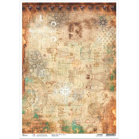Ciao Bella Rice Paper A3 Codex Leonardo 3 Sheets 20592794 Hsn