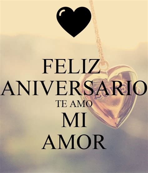 Feliz Aniversario Te Amo Mi Amor Poster Paola Keep