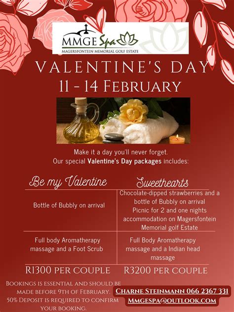 Valentines Specials Mmge Mini Spa • Kimberley Portal