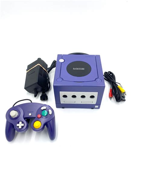 Gamecube Purple Console Indigo Controllers Wires Bundle Etsy