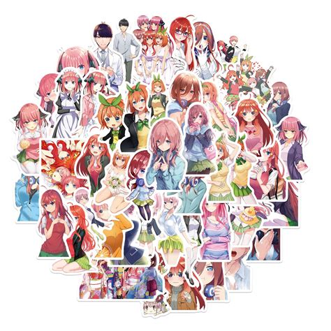 Buy 50pcs The Quintessential Quintuplets Stickers Cute Sexy Anime Stickers For Laptop Teen