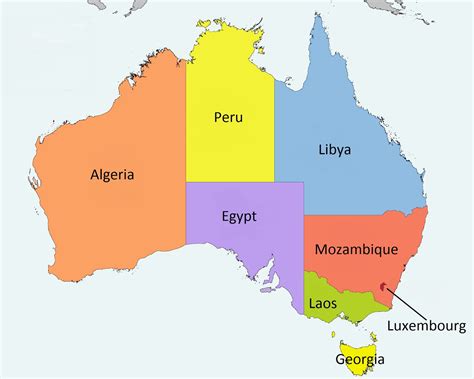 Australian states and territories compared to countries of a similar ...