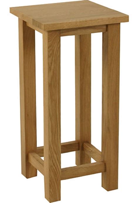 Langdale Solid Oak Furniture Tall Square Lamp Table Ebay