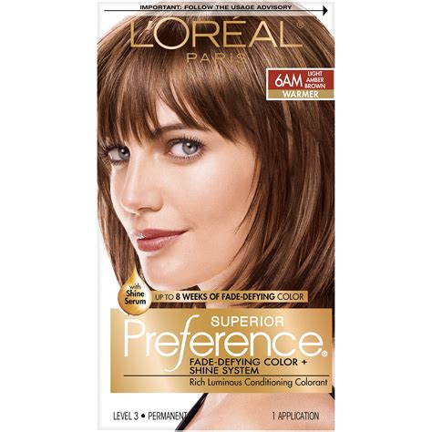 L Oreal Preference Hair Color Chart