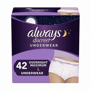 Always Discreet Incontinence For Women Overnight Maximum