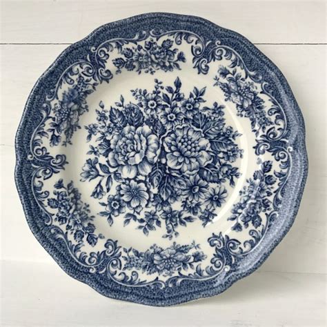Blue And White Side Plate Avondale Ironstone By J And G Meakin For