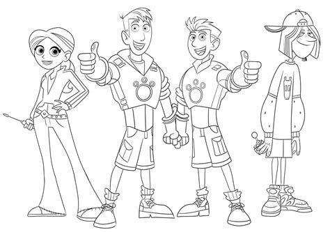 Wild Kratts Coloring Pages Brothers