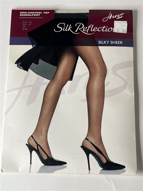 Hanes Silk Reflections Jet Ef Non Control Top Pantyhose Silky Sheer 715