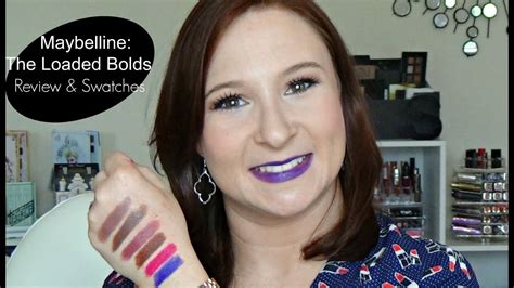 Maybelline The Loaded Bolds Swatch And Review Youtube