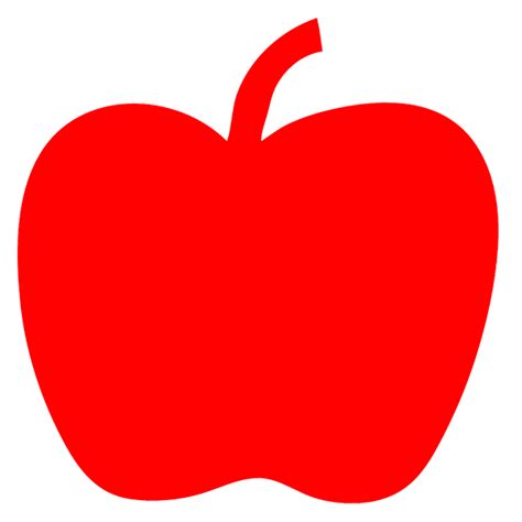 Vector Image Of Simple Red Apple Outline Free Svg