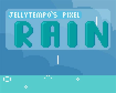 2d Aesthetic Pixel Art Rain Effect By Jellytempo