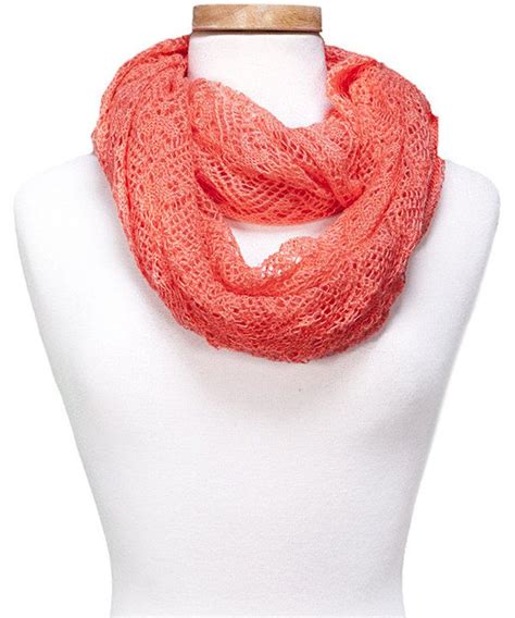 Look At This Kaleidoscope Collections Coral Crocheted Infinity Scarf On