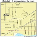 Celina Ohio Street Map 3912868