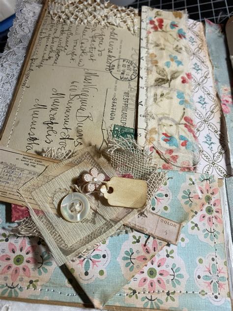Shabby Chic Junk Journal Lace Fabric And Gorgeous Etsy