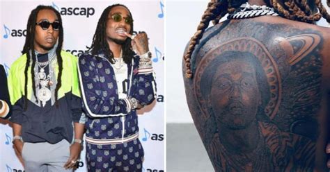 Migos Rapper Offset Honors Cousin Takeoff With Huge Back Tattoo Meaww
