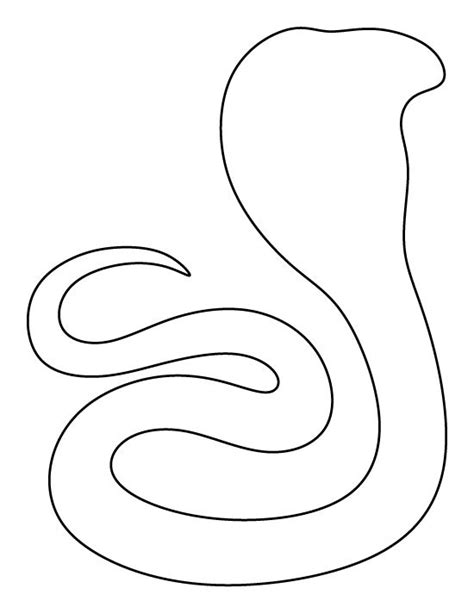 Cobra Pattern Use The Printable Outline For Crafts