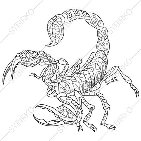 View all scorpion coloring pages. Scorpion. Scorpio Zodiac Sign. Coloring Page. Animal ...